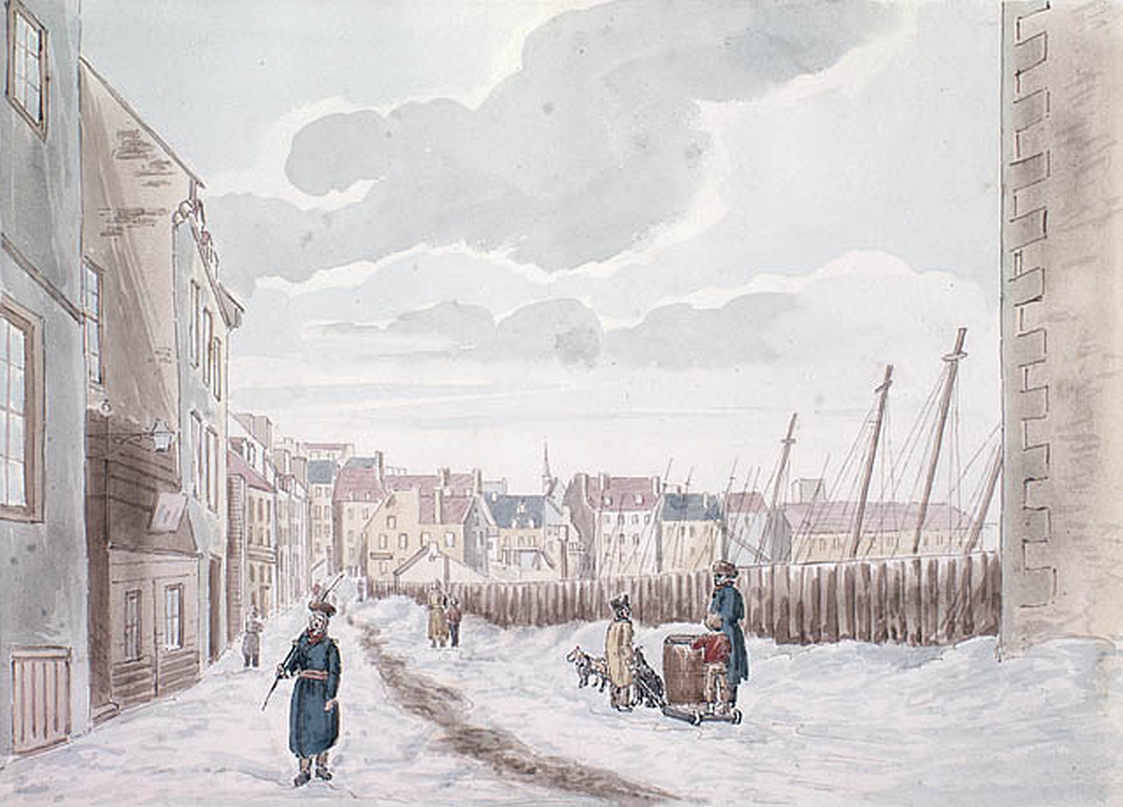 1. Vue du Cul-de-sac, 1830, James Pattison Cockburn.