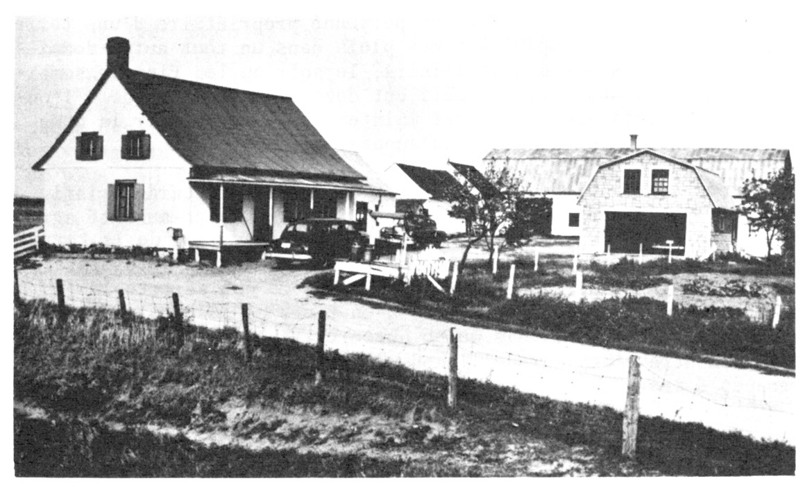 La maison Casaubon, photographie prise par Omer Beaudoin en 1953, Archives nationale du Québec.