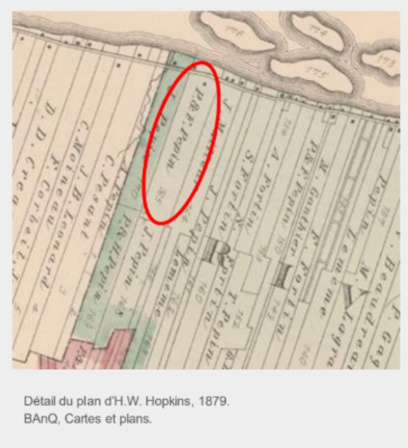 Exemple d’évolution cadastrale, tiré du document informatif fourni par Julie Allard