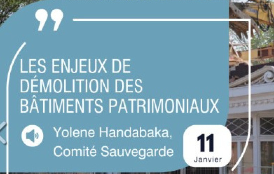 Conférence virtuelle - Les enjeux de démolitions de bâtiments patrimoniaux