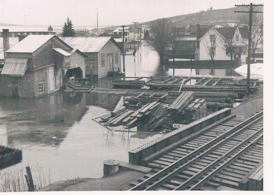 Inondation de 1969 — Moulin Alphonse-Cliche.