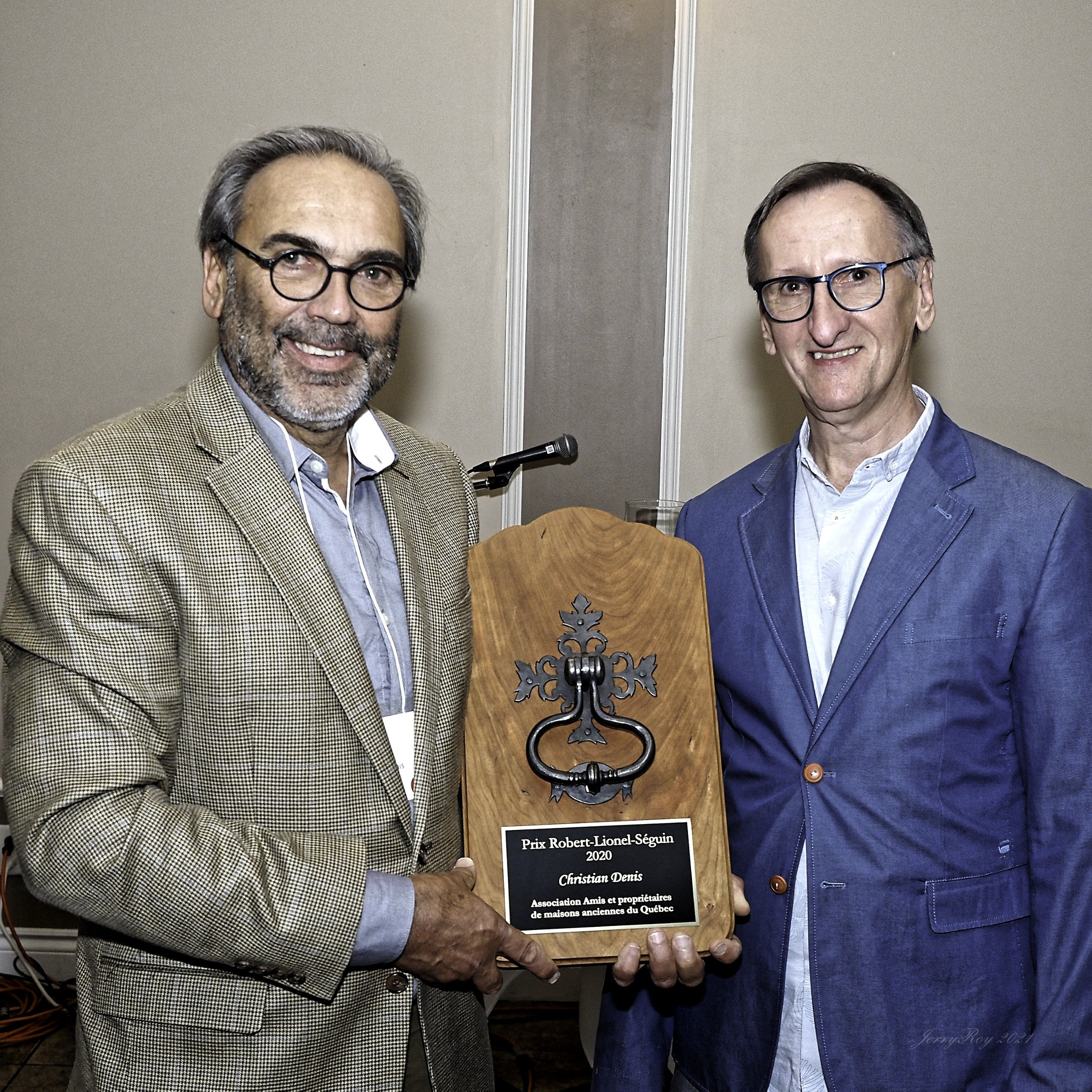 Christian Denis, prix Robert-Lionel-Séguin 2020 et Louis Tremblay