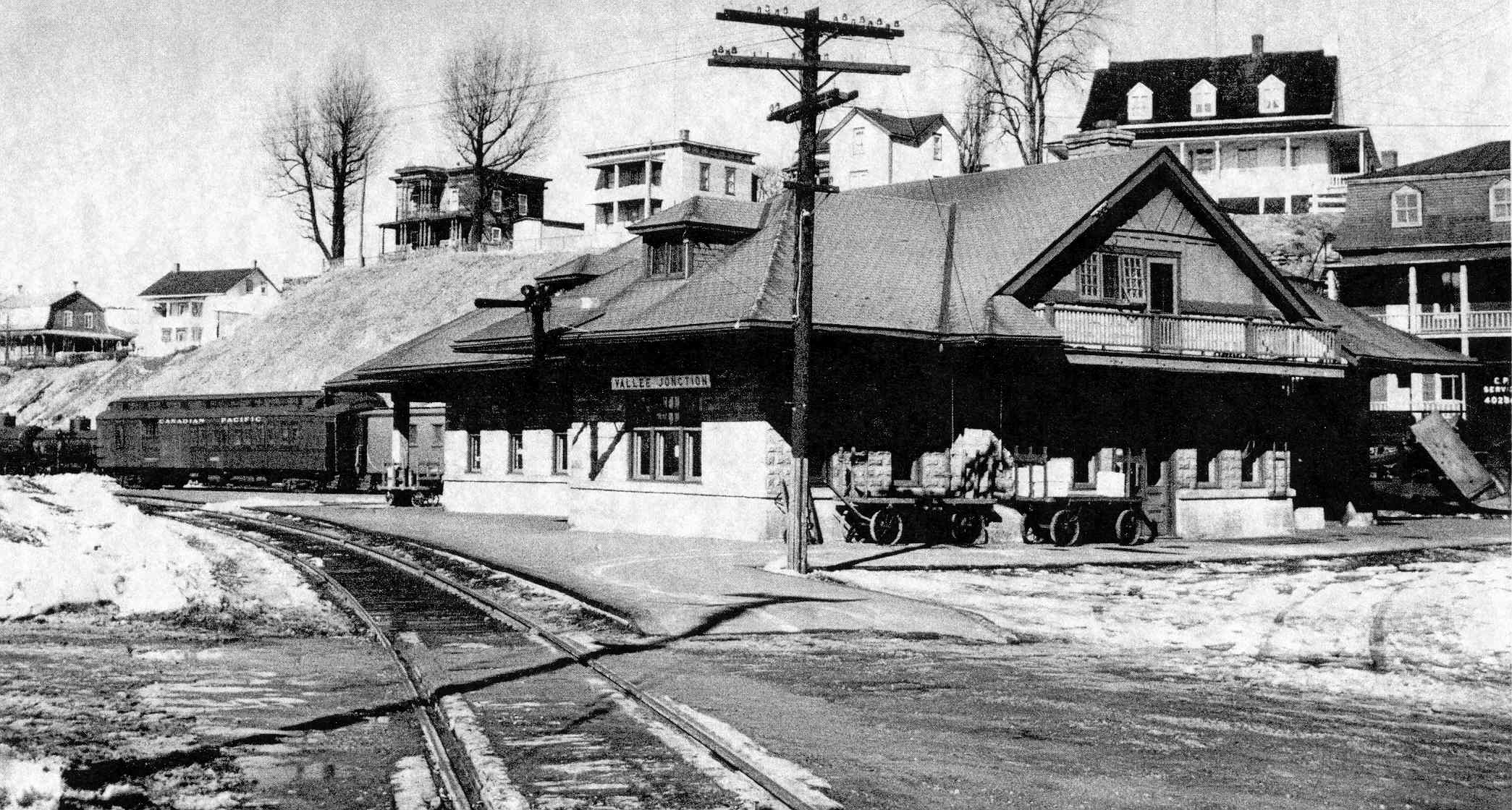 Gare Valley Junction, vers 1918-22 © Archives Musée Ferroviaire de Beauce