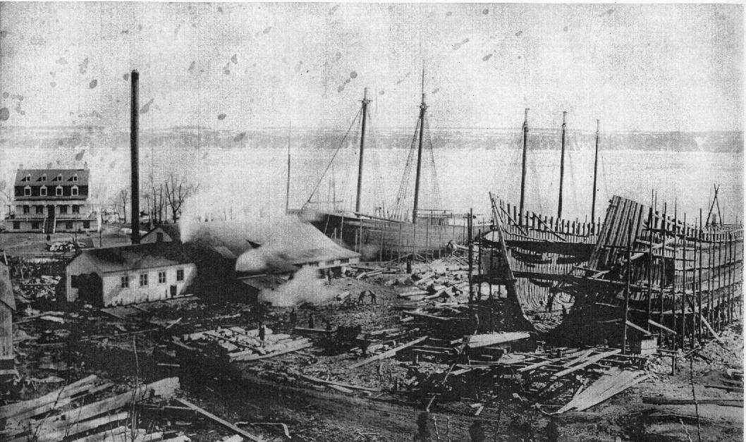 Chantier maritime,1917 © Parc maritime de Saint-Laurent