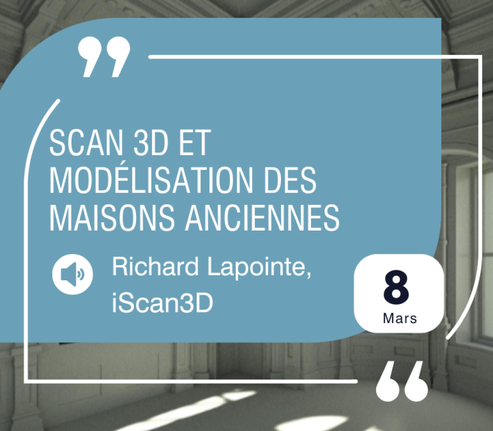 Conférence virtuelle - Scan 3D et modélisation des maisons anciennes